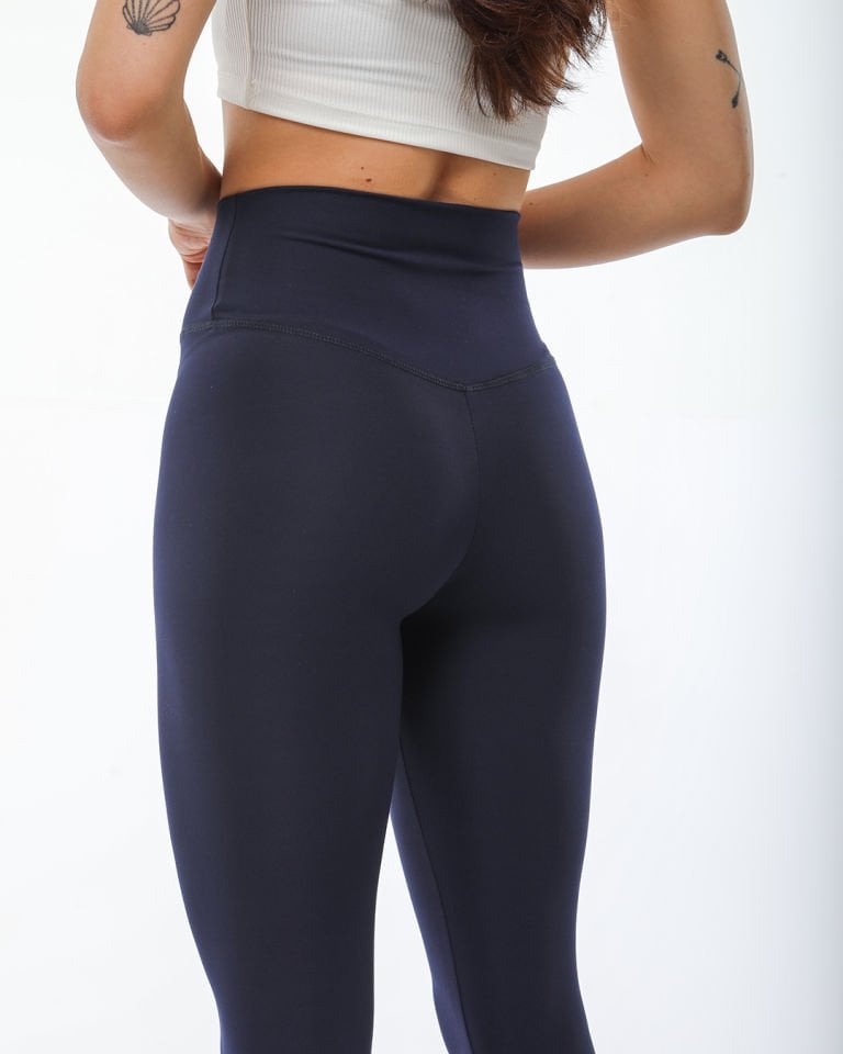 Lacivert Modal Spor Tayt