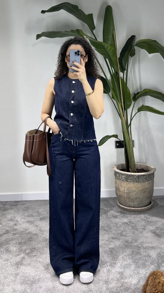 Denim İkili Takım