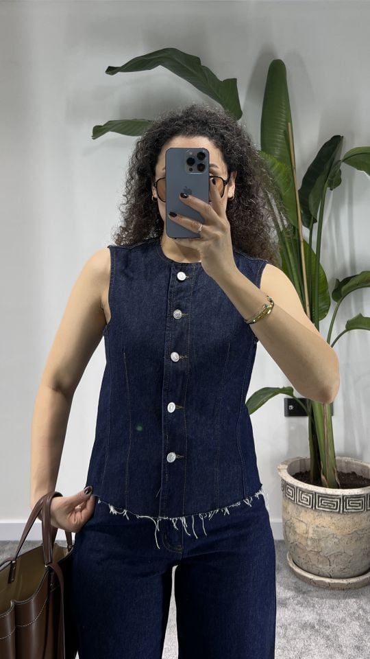 Denim İkili Takım