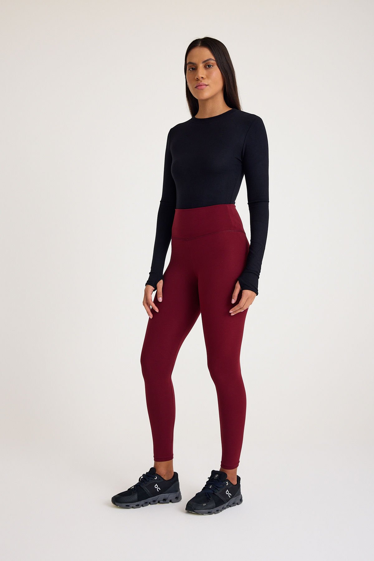 Bordo Modal Spor Tayt