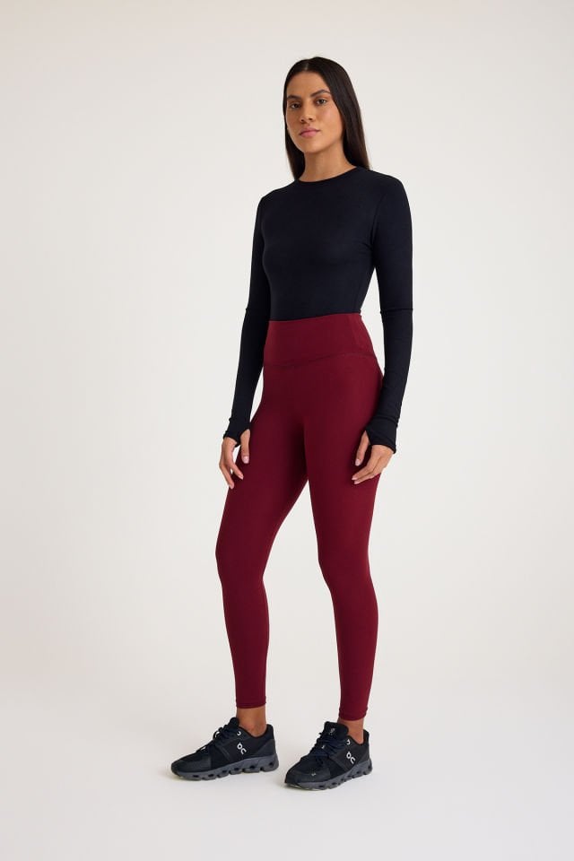 Bordo Modal Spor Tayt