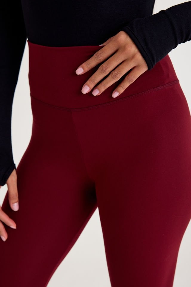 Bordo Modal Spor Tayt