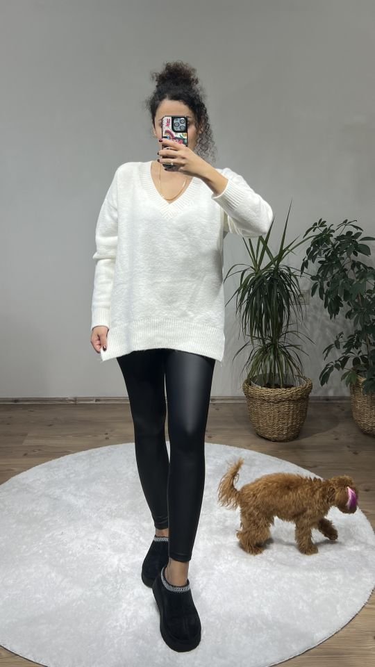Ms Oversize Ekru Kazak