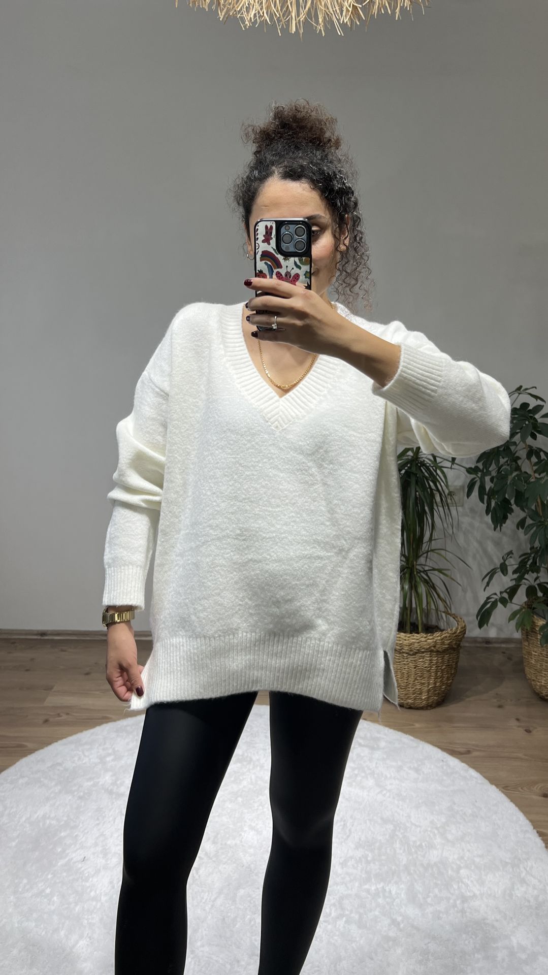 Ms Oversize Ekru Kazak