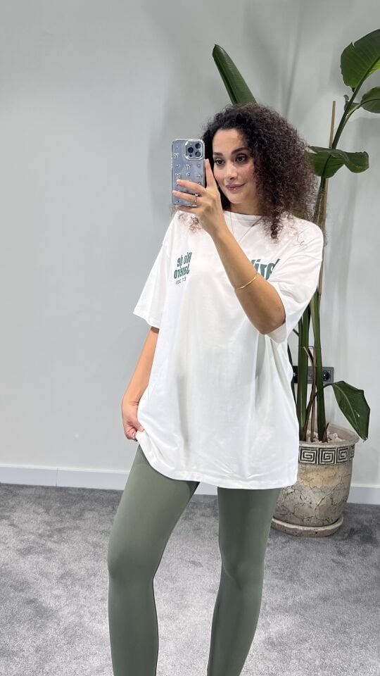 Modal Dökümlü Oversize Tshirt