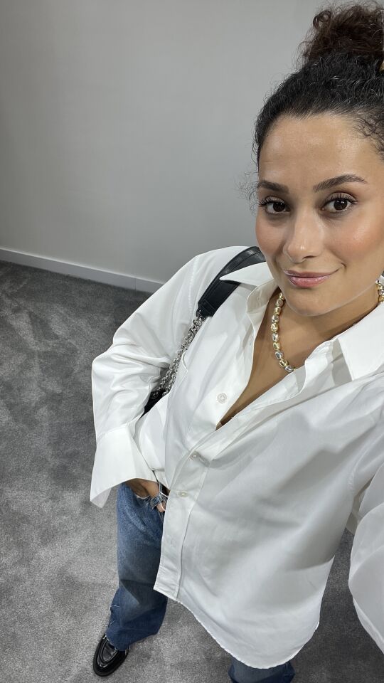 Beyaz Poplin Gömlek